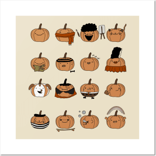 Pumpkin Characters Posters and Art